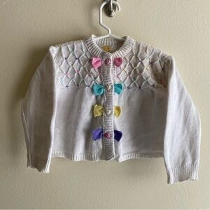 Tiny Tots Originals Vintage 18m 1980s Sweater in Pastels and white :)